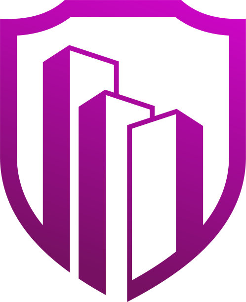 盾城市标志模板创意建筑标志图片下载
