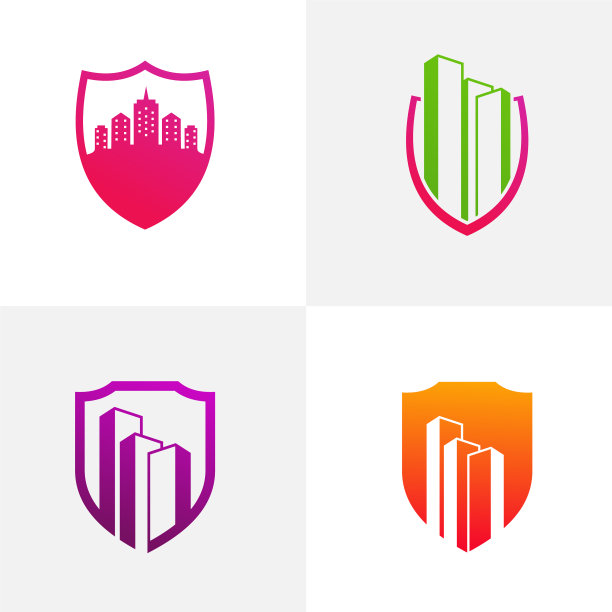 设置盾牌城市标志模板创意图片下载