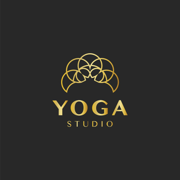 瑜伽馆设计logo图片下载
