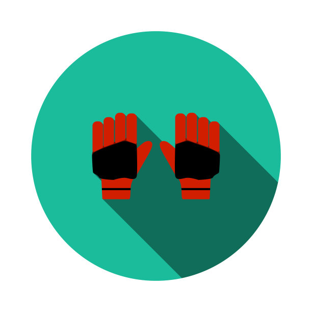 一对蟋蟀手套图标图片下载