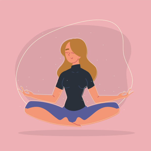 女人练习冥想图片下载
