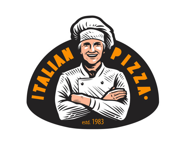 比萨标志象征着快餐店图片下载