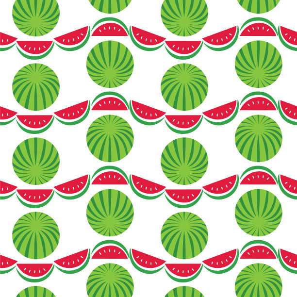 西瓜几何图案背景图片下载