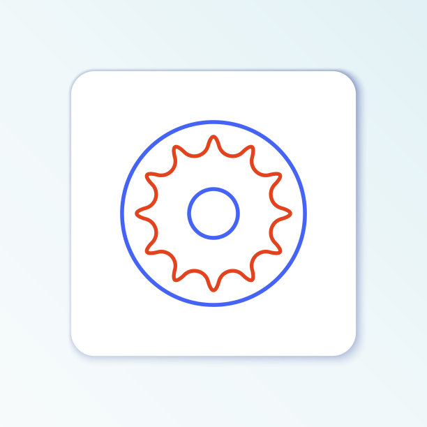 线脉轮图标孤立在白色背景图片下载