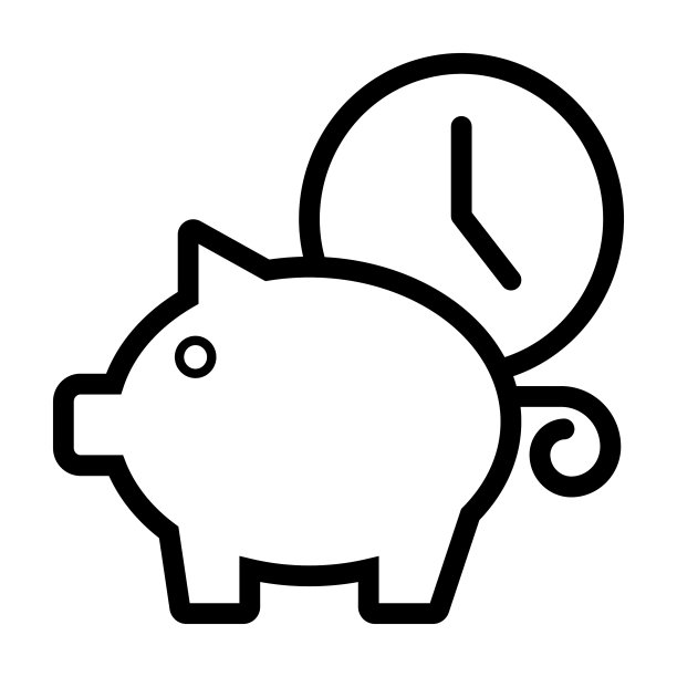 小猪储蓄罐图标图片下载