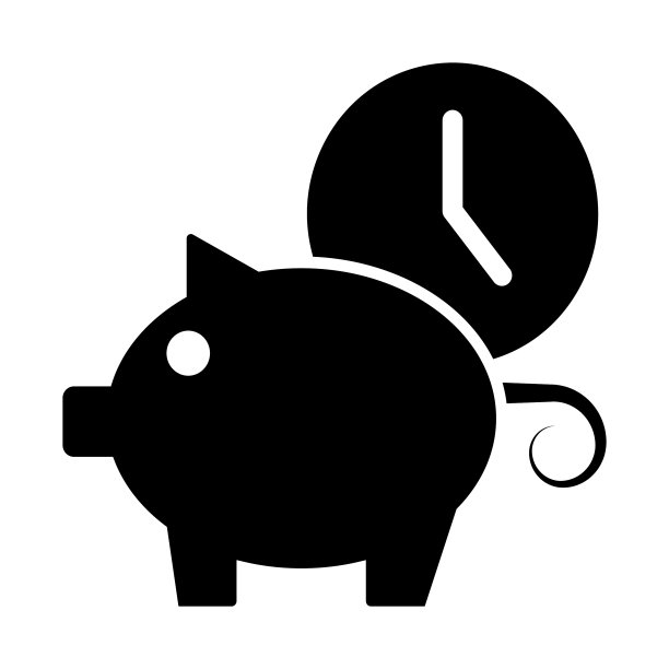 图形小猪储蓄罐图标图片下载