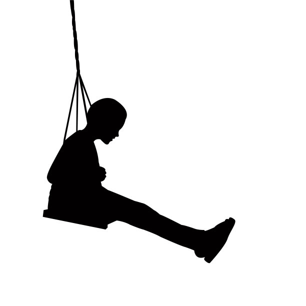 一个女孩舞动着身体轮廓向量图片下载