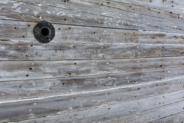 船体木板老化受损背景图片下载