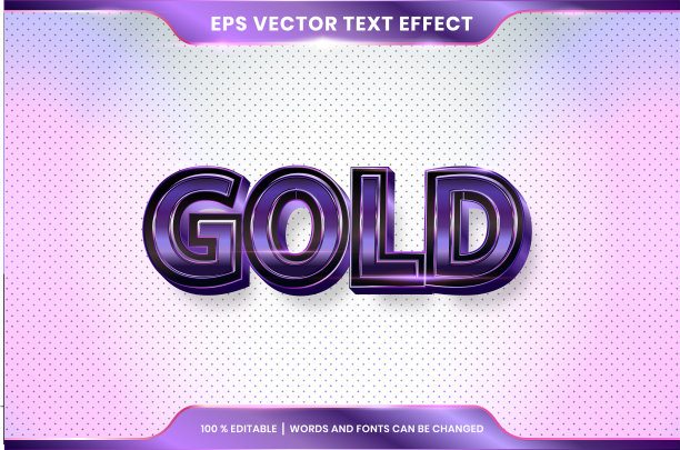 文字效果在3d黄金字字体样式主题图片下载
