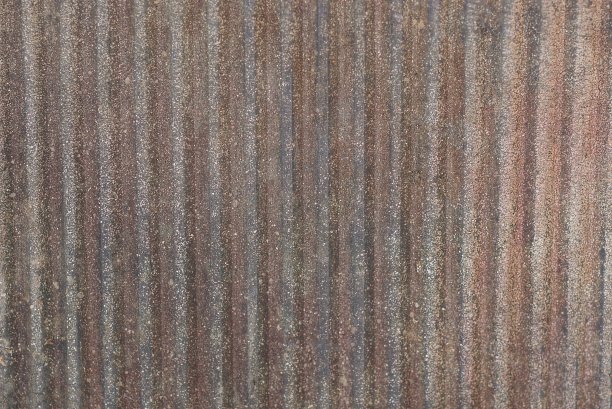 褐色纹理的条纹脏铁墙图片下载