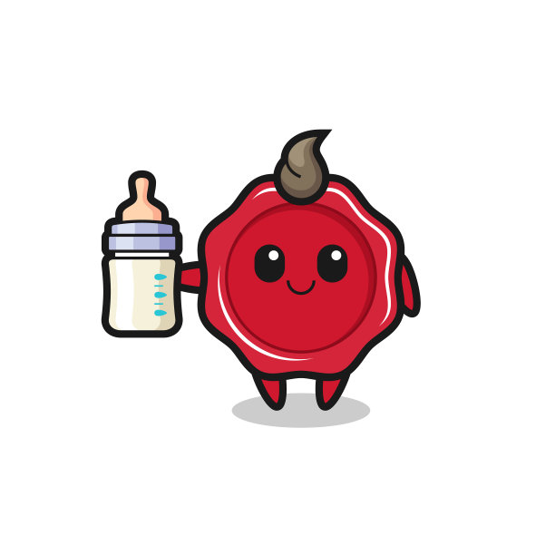 Basealing蜡卡通人物与牛奶图片下载