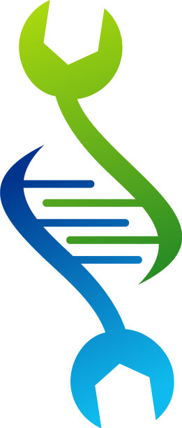 机械DNA标志模板创意DNA标志图片下载