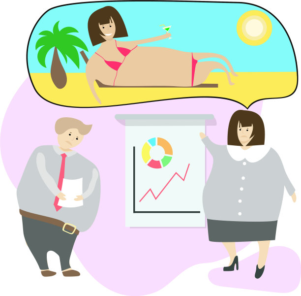 办公室职员的演讲和梦想图片下载