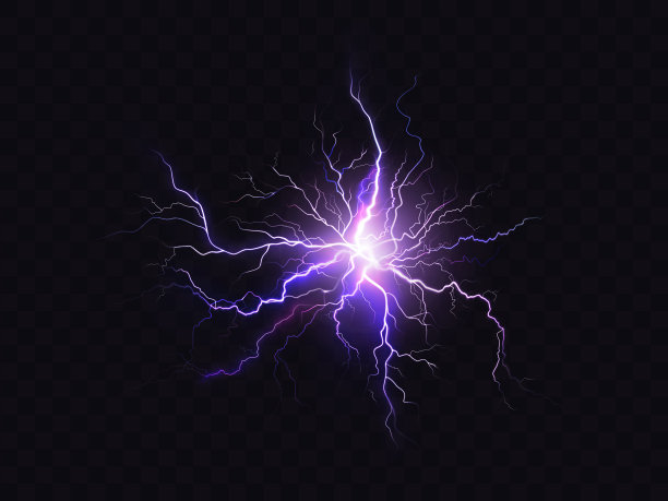 发光紫光放电图片下载