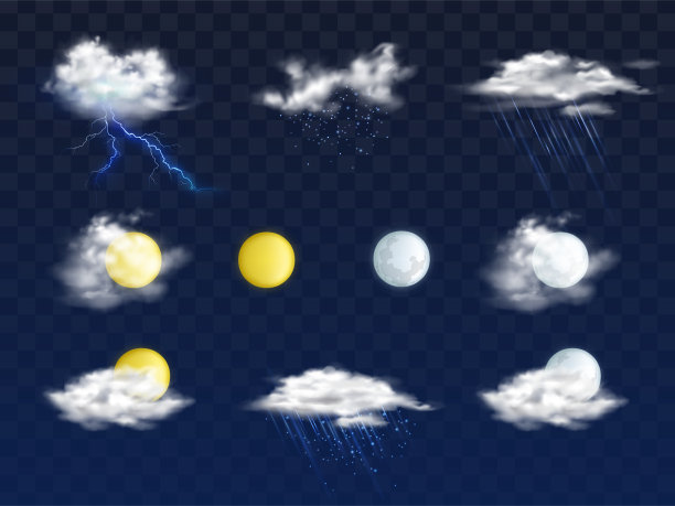 天气预报3d图标现实设置图片下载