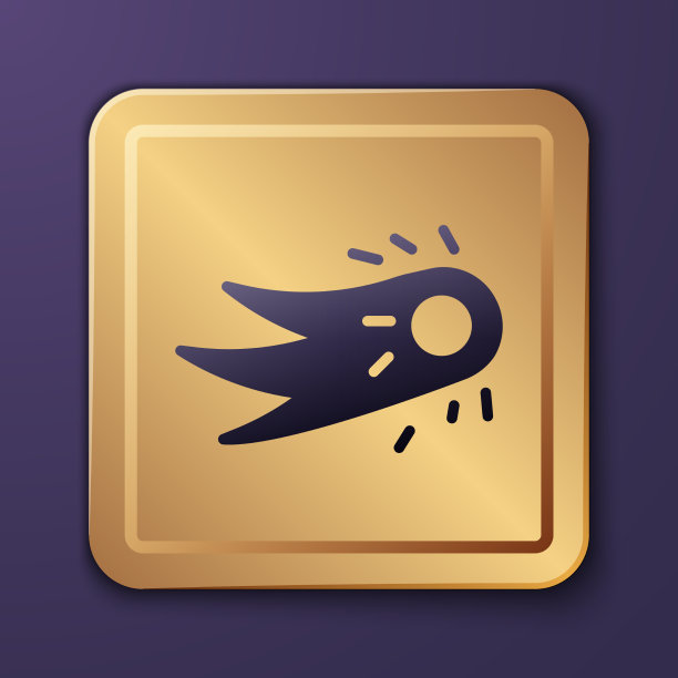 紫色火球图标孤立在紫色背景图片下载