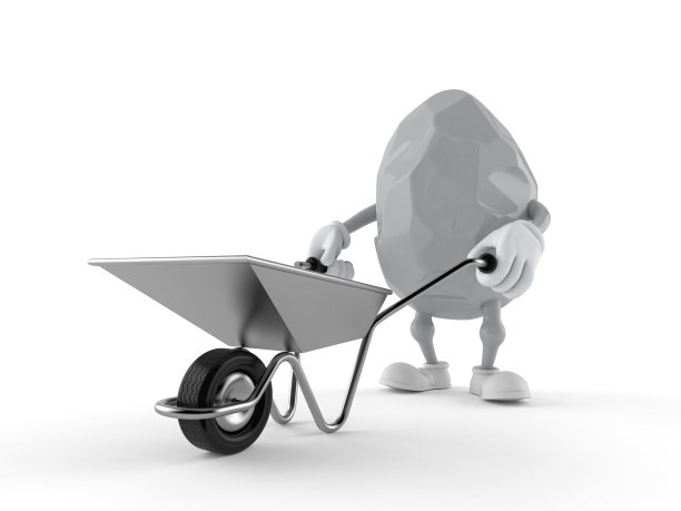 岩石性格携带手推车图片下载