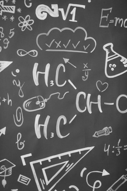 学习的概念。回到学校。背景与题词从学校课程。公式写在黑板上图片下载