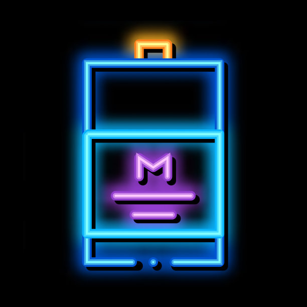 包装牛奶霓虹灯图标图片下载