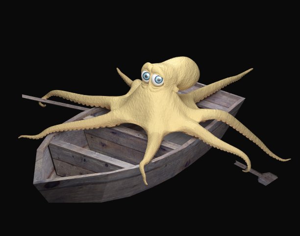 船上装着黑暗时代的章鱼图片下载