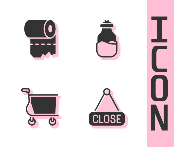 设置挂牌和关闭的卫生纸卷图片下载