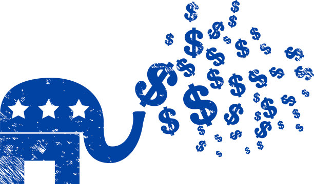 美国的大象刺激美元是垃圾图标图片下载