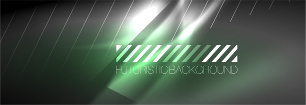 氖发光的线条，神奇的能量和光的运动图片下载