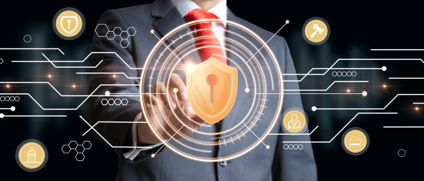 商家将安全标志作为一种安全服务和客户保护的理念。图片下载