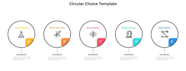 现代信息图矢量模板图片下载