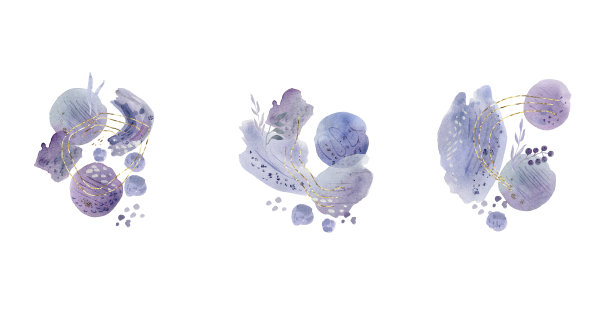 一套抽象的，手绘的极简主义点，飞溅。水彩画插图的海报，小册子，卡片的设计。图片下载