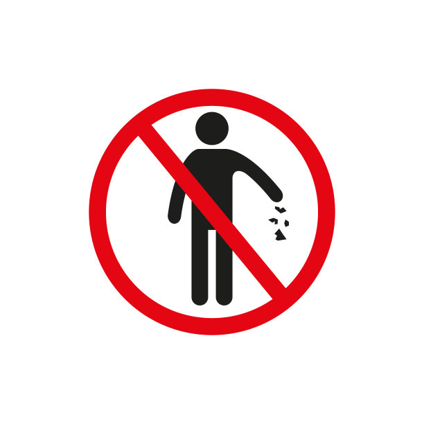 图标-不要乱扔垃圾-标志简单图片下载