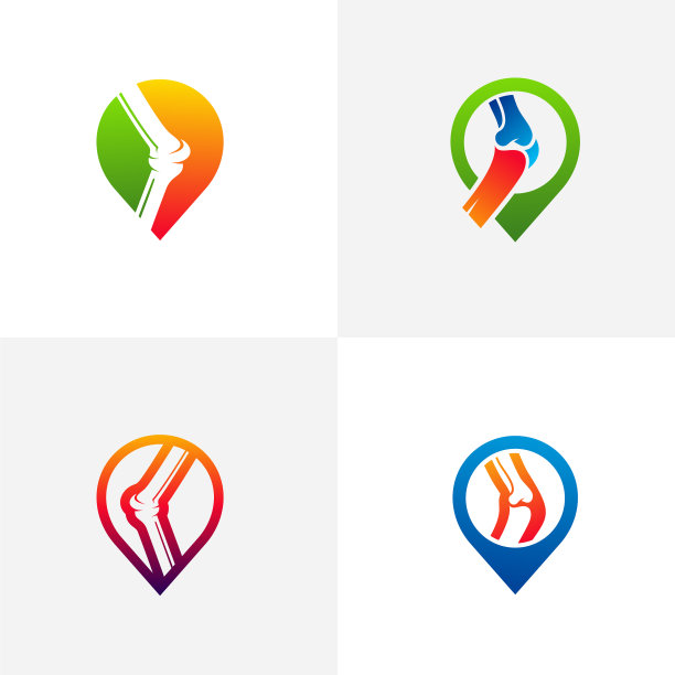 设置点骨标识模板创意骨图片下载