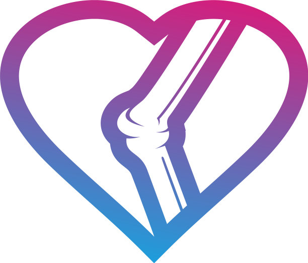 爱骨标志模板创意骨标志图片下载