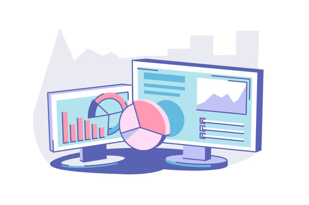 桌上的现代电脑图片下载