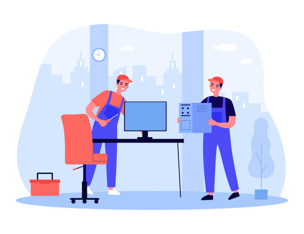 专业技术人员在办公室维修电脑图片下载