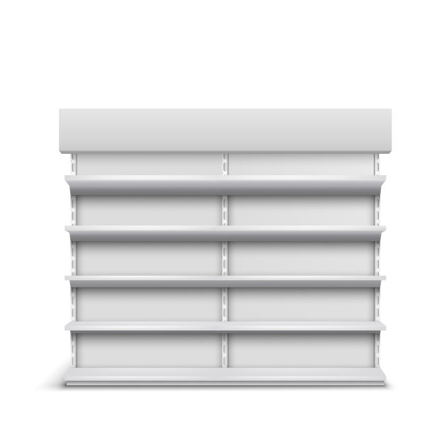 架子与空货架逼真的模型图片下载