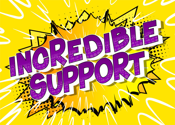 不可思议的支持-漫画书，卡通文字图片下载