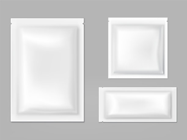 带有撕口的塑料箔袋图片下载