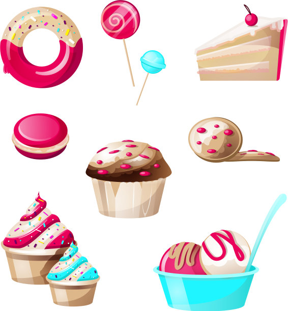 糖果和糖果集孤立图片下载