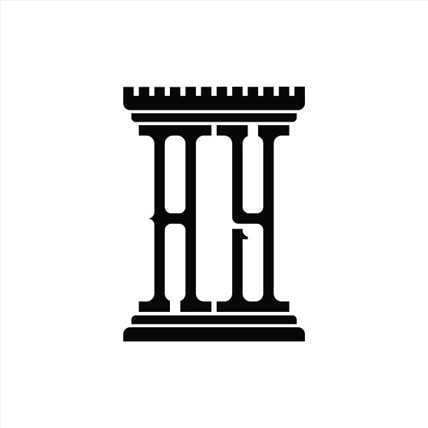 Aylogo字母组合柱状设计模板图片下载