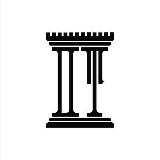 柱状DT字母logo设计模板图片下载