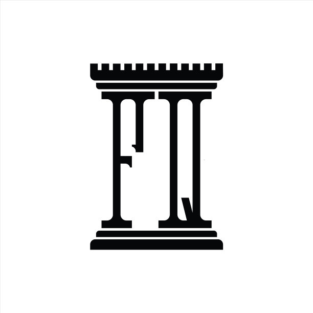 FQ字母标志单图柱形设计模板图片下载