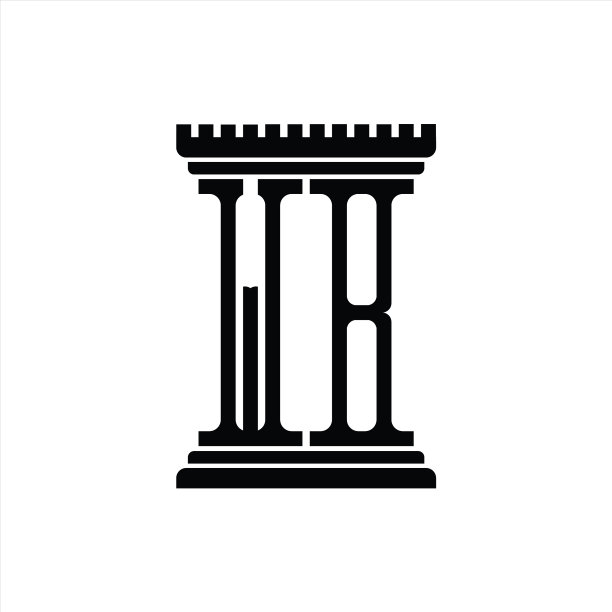 WB标志柱形设计模板图片下载