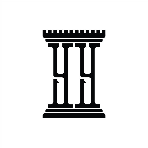 yy logo柱状设计模板组合图片下载