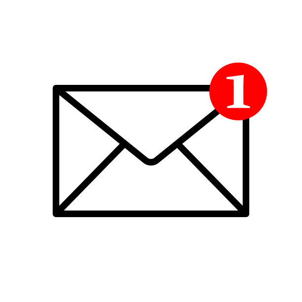 Email图标：信封邮件服务联络信息扁平风矢量素材图片下载