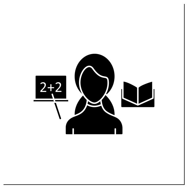 老师字形图标图片下载