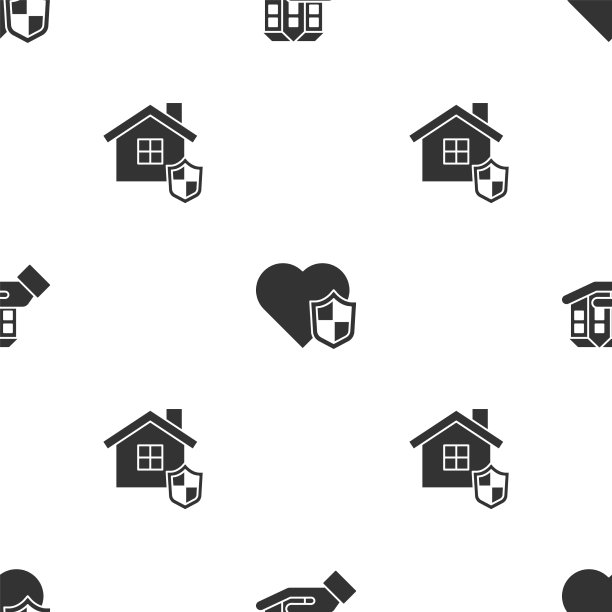 手设人寿保险与盾牌图片下载