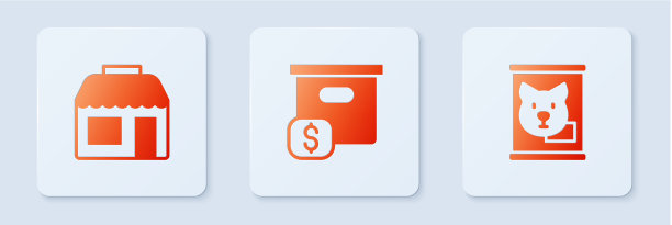 集纸板箱与价格市场商店图片下载