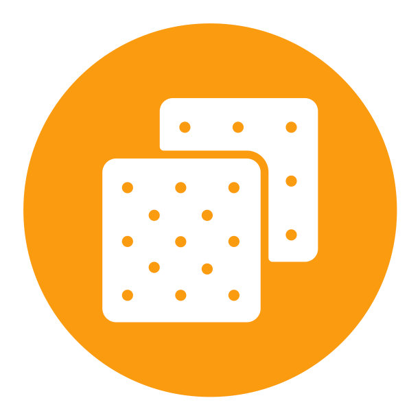 饼干白色字形图标快餐标志图片下载