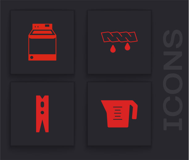 设置量杯洗衣机，挤压衣物图片下载